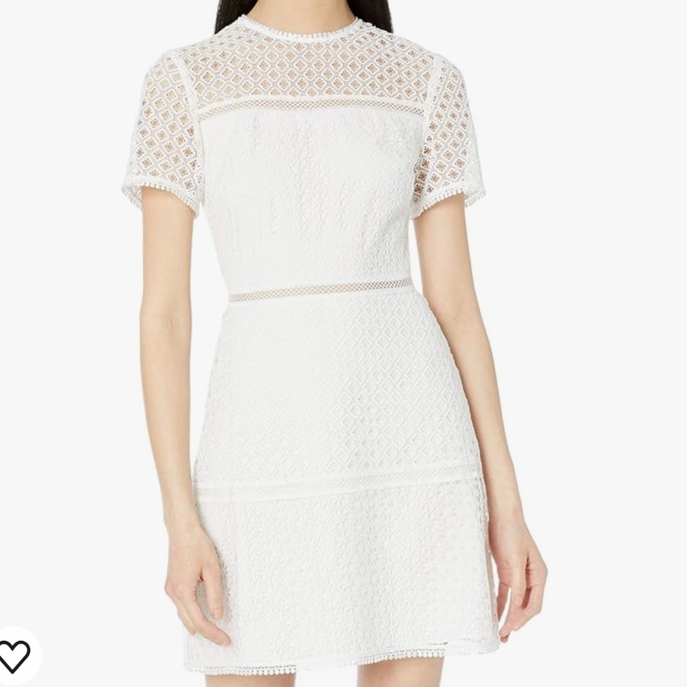 NWOT Ted Baker Allara Short Sleeve Lace Mini Dress Ted size 1 US size 4